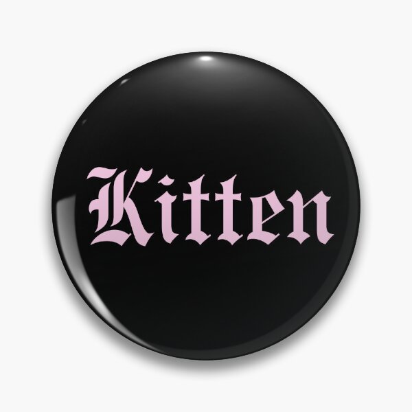 Item preview, Kitten Gothic Text Classic Rose Pink designed and sold by Ninjakandy.