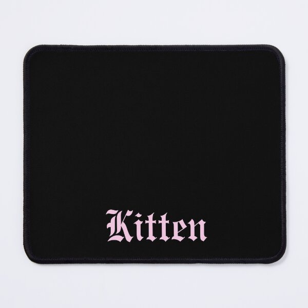Item preview, Kitten Gothic Text Classic Rose Pink designed and sold by Ninjakandy.