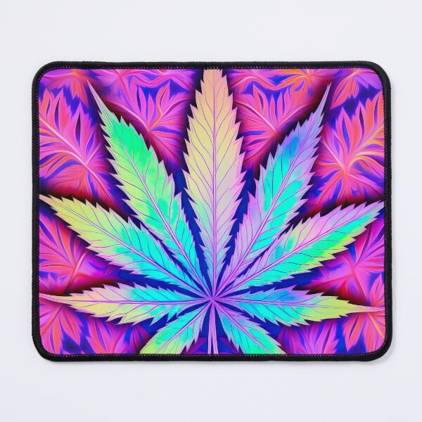 420 Pink and White Weed Leaf Rolling Tray