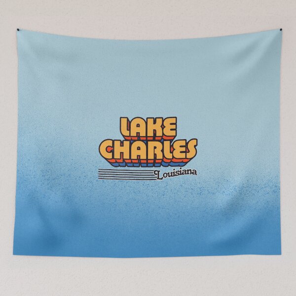 Item preview, Lake Charles, Louisiana | Retro Stripes designed and sold by retroready.