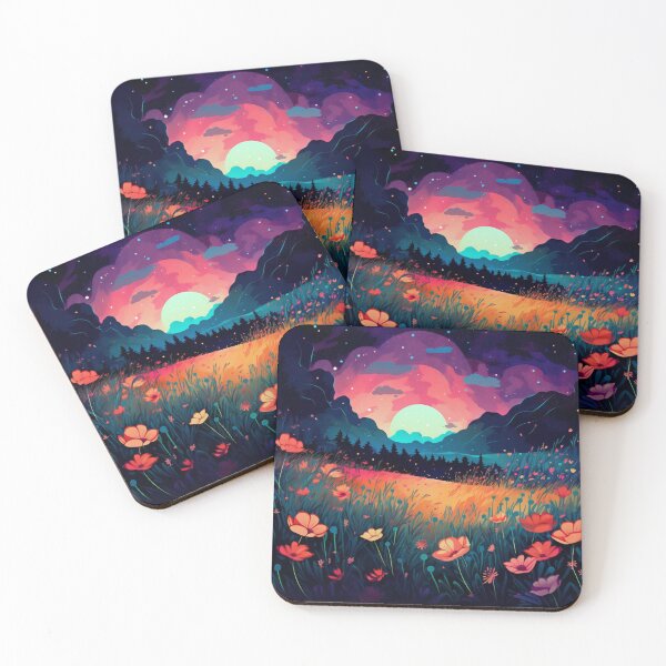 Item preview, Enchanted Wild Flowers in the Moonlight Cool Mesmerizing designed and sold by BrandonArtWorld.