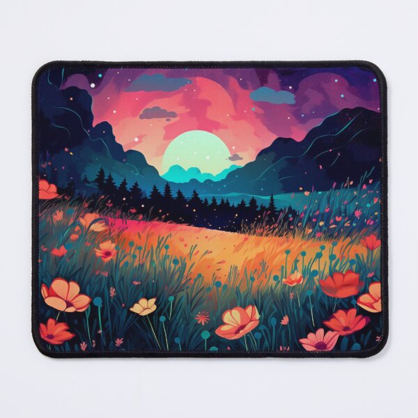 Item preview, Enchanted Wild Flowers in the Moonlight Cool Mesmerizing designed and sold by BrandonArtWorld.