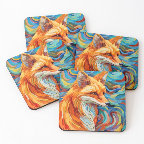 Item preview, Spectrum Fox: Radiant Op Art Red Fox Design designed and sold by SayWhatJAY.
