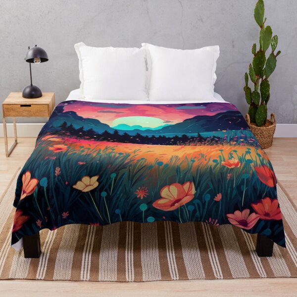 Item preview, Enchanted Wild Flowers in the Moonlight Cool Mesmerizing designed and sold by BrandonArtWorld.