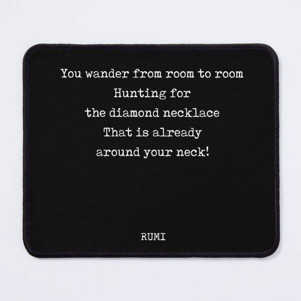 Item preview, Rumi Quote 12 - You wander from room to room - Typewriter Print - Black designed and sold by Studio Grafiikka.