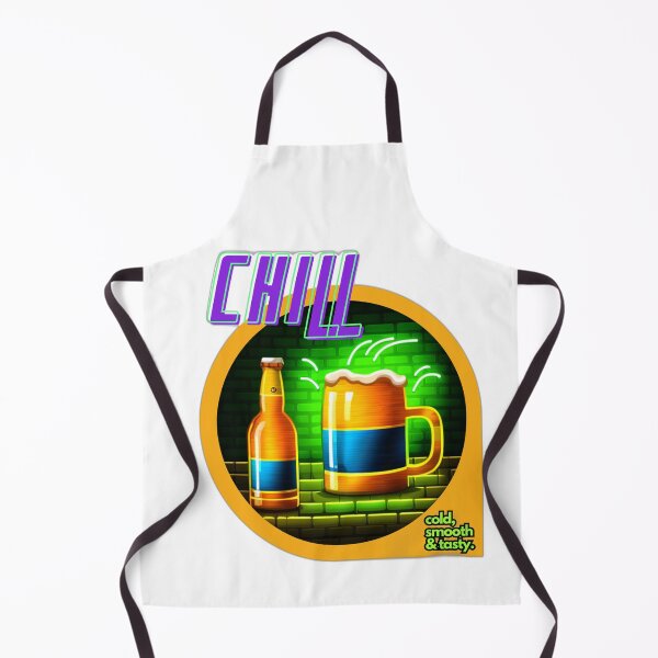 Item preview, Chill Beer Retro Neon Design AI designed and sold by playback63.