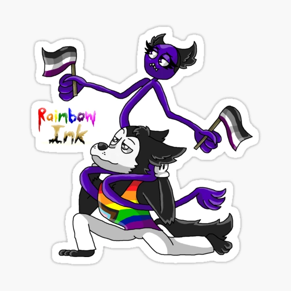 Purple Rainbow Friend Sticker for Sale by TheBullishRhino in 2023