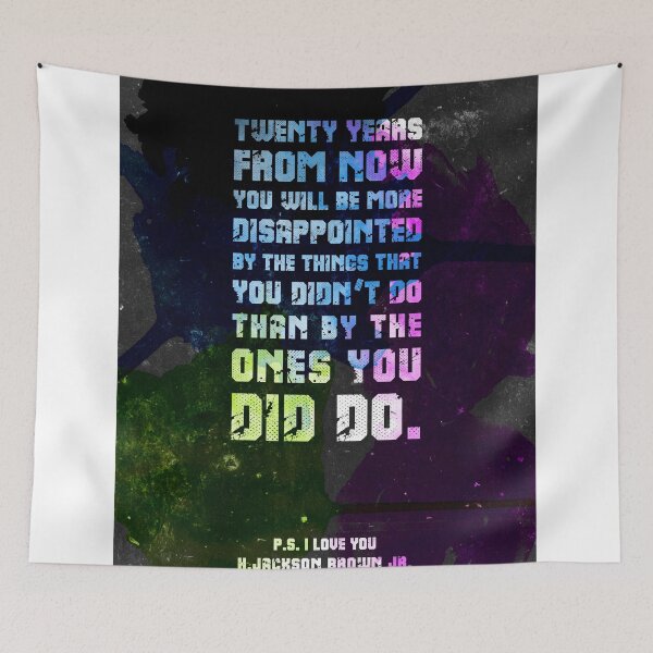 Item preview, Twenty years from now 02 - H Jackson Brown, P.S.I Love You - Typographic Quote Print designed and sold by Studio Grafiikka.