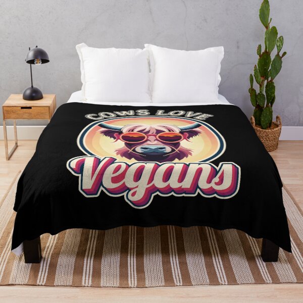 Item preview, Cows Love Vegans Vegan Highland Cattle Cow Wearing Cool Sunglasses Lover Animal Rights Ver9 designed and sold by thecatcouch.