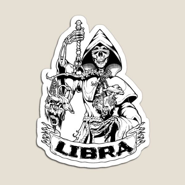 Libra (black) Magnet