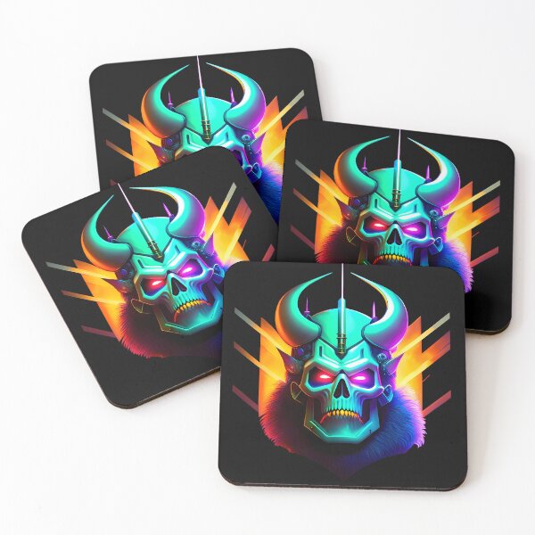 Item preview, Epic Robotic Skull Turquoise - Digital Art (Design with Transparent Background) ≧◠‿◠≦✌ designed and sold by Gothicpower.