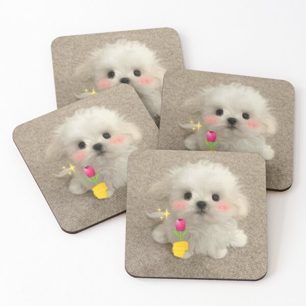 Item preview, Dog with flower designed and sold by Moon-lightfight.