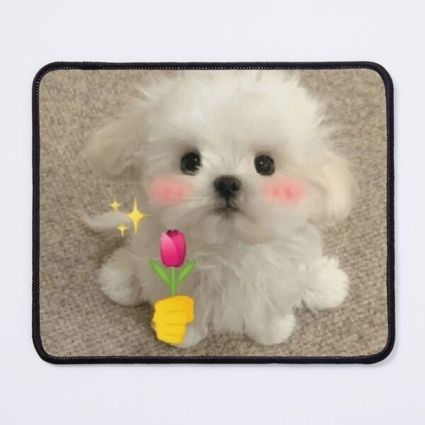 Item preview, Dog with flower designed and sold by Moon-lightfight.