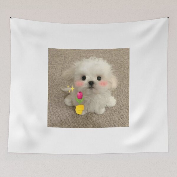 Item preview, Dog with flower designed and sold by Moon-lightfight.