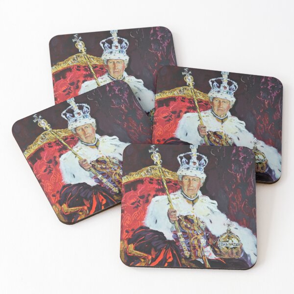 Item preview, King Charles III Crowning Portrait Painting 698 designed and sold by Eraclis Aristidou.