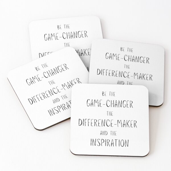 Item preview, Be The Game-Changer, The Difference-Maker, The Inspiration designed and sold by freyscollection.