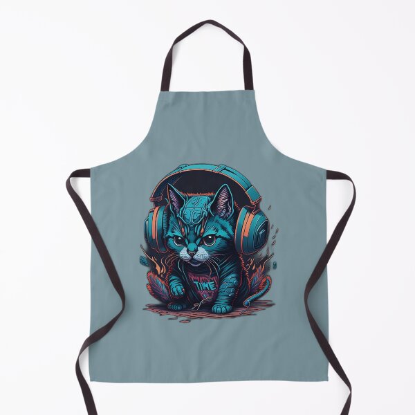 Item preview, Kitten playing with TNT, wearing headphones designed and sold by JDVNart.