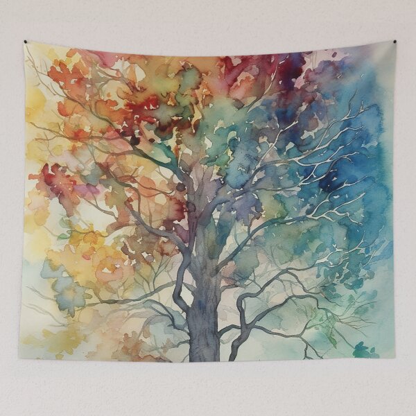 Item preview, Travana - Árbol en acuarela (4/4) designed and sold by sabantha.