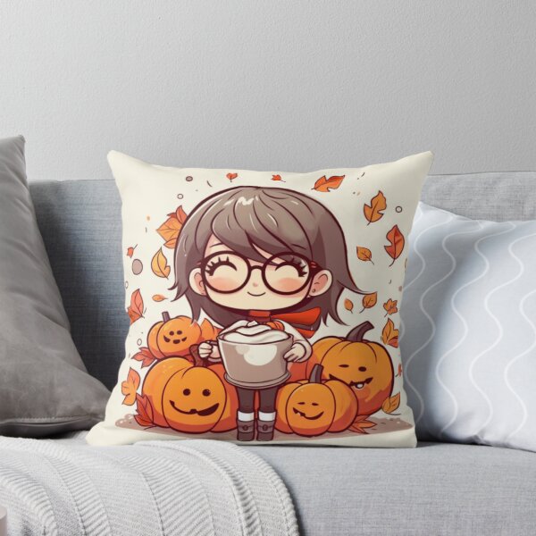 Item preview, Cheerful Fall Delights: Adorable Chibi Characters Bring Joy to the Autumn Season designed and sold by HalloweenMStore.