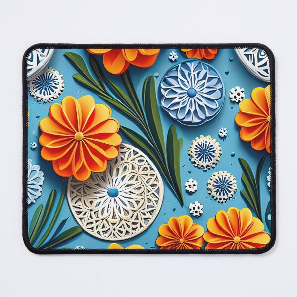 Item preview, Crafted to Perfection: Elevate Your Space with 3D Kirigami Flowers Seamless Vector Flowers Pattern - Premium Design designed and sold by Jisoo Flowers.