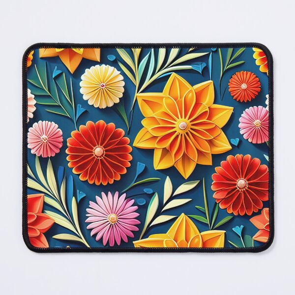 Item preview, Awe-Inspiring Paper Blossoms: Trending 3D Kirigami Creations Seamless Vector Flowers Pattern - Premium Design designed and sold by Jisoo Flowers.