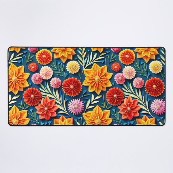 Item preview, Awe-Inspiring Paper Blossoms: Trending 3D Kirigami Creations Seamless Vector Flowers Pattern - Premium Design designed and sold by Jisoo Flowers.