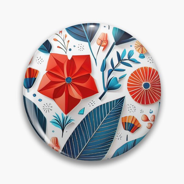 Item preview, Artistry in Motion: Captivating 3D Kirigami Floral Sculptures Seamless Vector Flowers Pattern - Premium Design designed and sold by Jisoo Flowers.