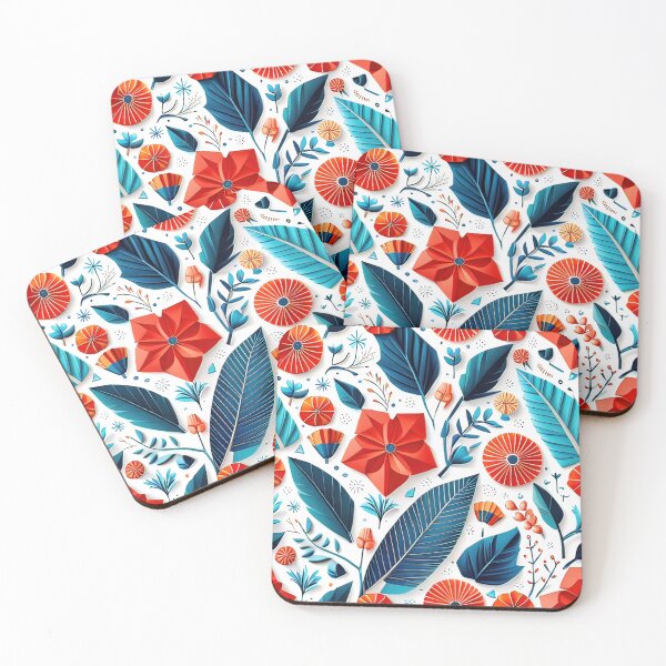 Item preview, Artistry in Motion: Captivating 3D Kirigami Floral Sculptures Seamless Vector Flowers Pattern - Premium Design designed and sold by Jisoo Flowers.