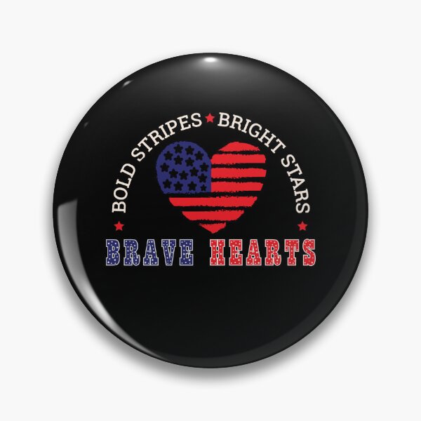 Item preview, Bold Stripes Bright Stars Brave Hearts designed and sold by onthemovedesign.