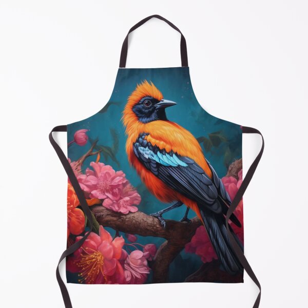 Item preview, Bird on the branch of a blossoming sakura. Digital painting. designed and sold by aiphotosart.