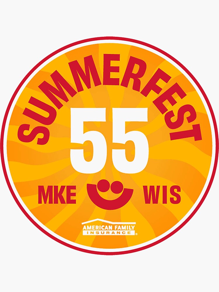 "Summerfest Milwaukee 55 Logo" Sticker for Sale by MiguelSpencer