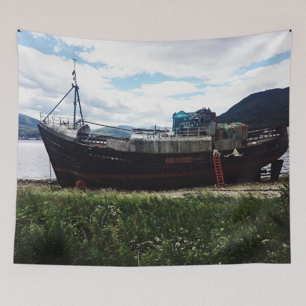Item preview, Shipwreck on beach designed and sold by Leeanne Mackay.