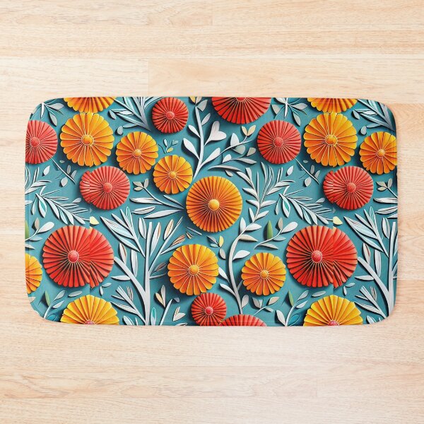 Item preview, Immerse in the World of 3D Kirigami: Captivating Flower Art Seamless Vector Flowers Pattern - Premium Design designed and sold by Jisoo Flowers.