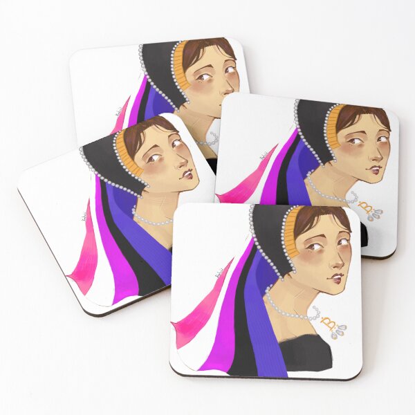 Aperçu de l'œuvre Drapeau de la fierté d'Anne Boleyn [Genderfluid] créée et vendue par Primbrid.