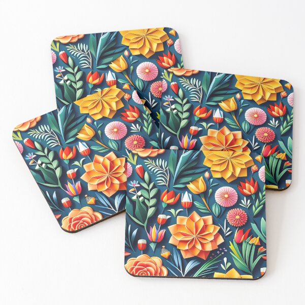 Item preview, Unleash Your Creativity: Explore 3D Kirigami Floral Design Seamless Vector Flowers Pattern - Premium Design designed and sold by Jisoo Flowers.