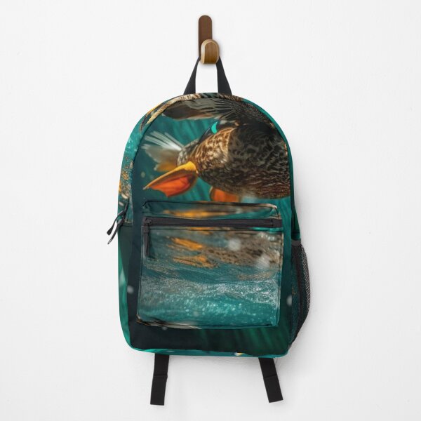Item preview, Beautiful mallard duck flying in the air over the water. designed and sold by aiphotosart.