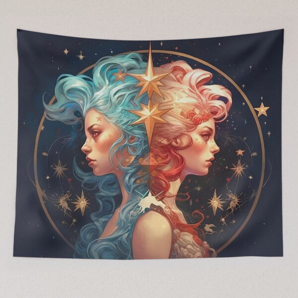Item preview, Twinsanity Unleashed: Gemini Zodiac Swag for the Quirky and Intellectually Versatile Twins! designed and sold by Silverstormer.