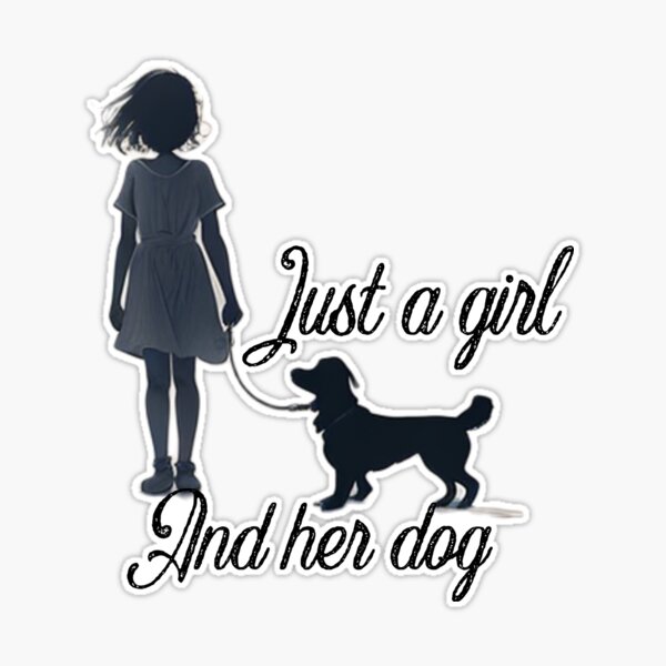 Young Girl With Her Dog/キース カーター/ポスター Young Girl