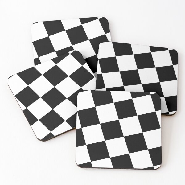 Item preview, Black and White Checkered Pattern designed and sold by Tetete.
