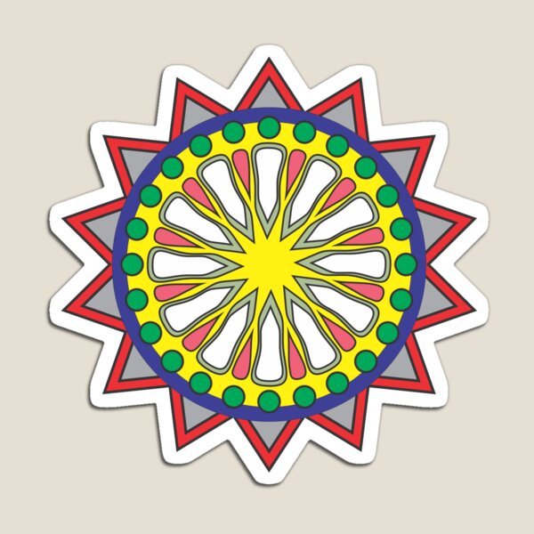 Imanes espirituales-Imanes mandalas-Imanes potentes-Imán de mandala -   España