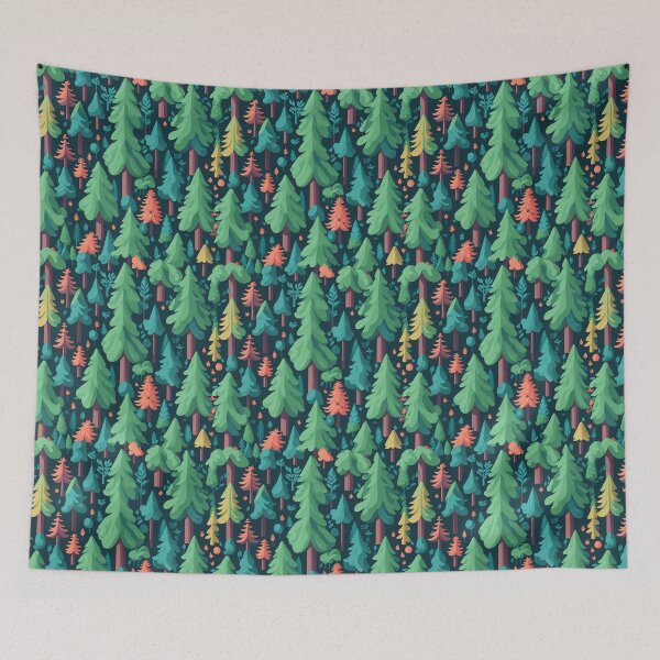 Item preview, Evergreen Forest Pattern designed and sold by JoanNinjaHen.
