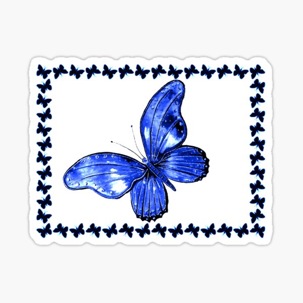 Item preview, Blue Butterflies designed and sold by Linda Callaghan.