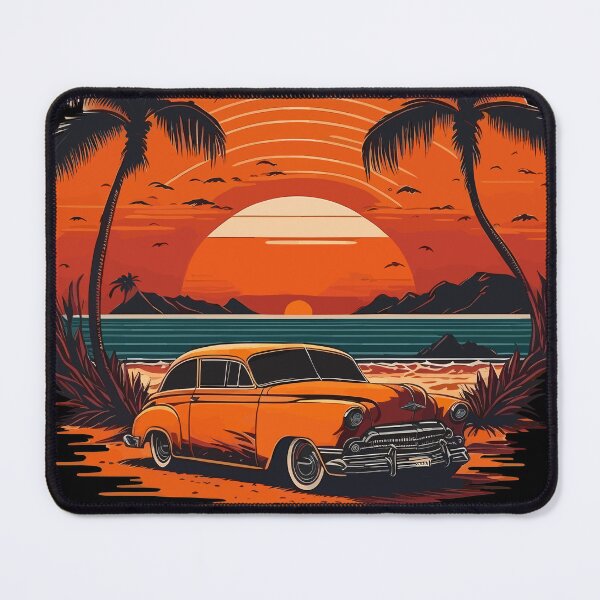 Item preview, Oldtimer, vintage, beach, palmtrees, sea designed and sold by Hypershirty.