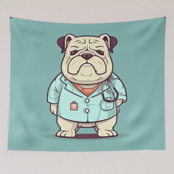 Item preview, Cute Doctor Bulldog designed and sold by Amir Faysal.