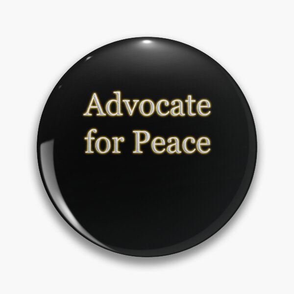 Item preview, Advocate for Peace (White Angelic halo Text) designed and sold by Swabcraft.