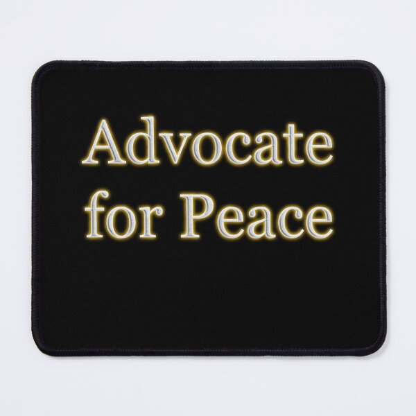 Item preview, Advocate for Peace (White Angelic halo Text) designed and sold by Swabcraft.