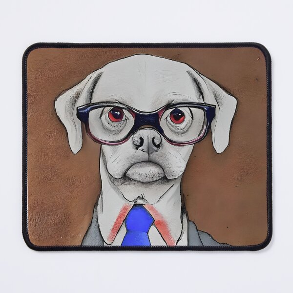 Item preview, scientist type dog designed and sold by bogfl.