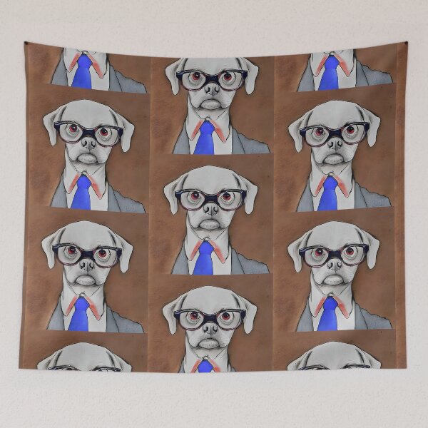 Item preview, scientist type dog designed and sold by bogfl.