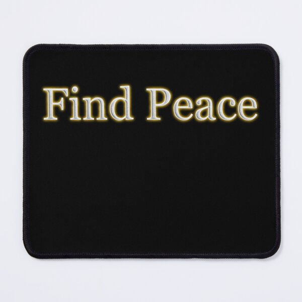 Item preview, Find Peace (White Angelic halo Text) designed and sold by Swabcraft.