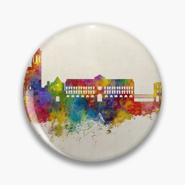 Item preview, Girona Spain Skyline designed and sold by ArtPrints.
